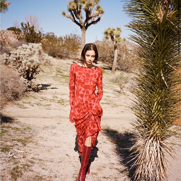 Realisation Gia Dress in Havana, worn once and great condition! - Picture 1 of 4